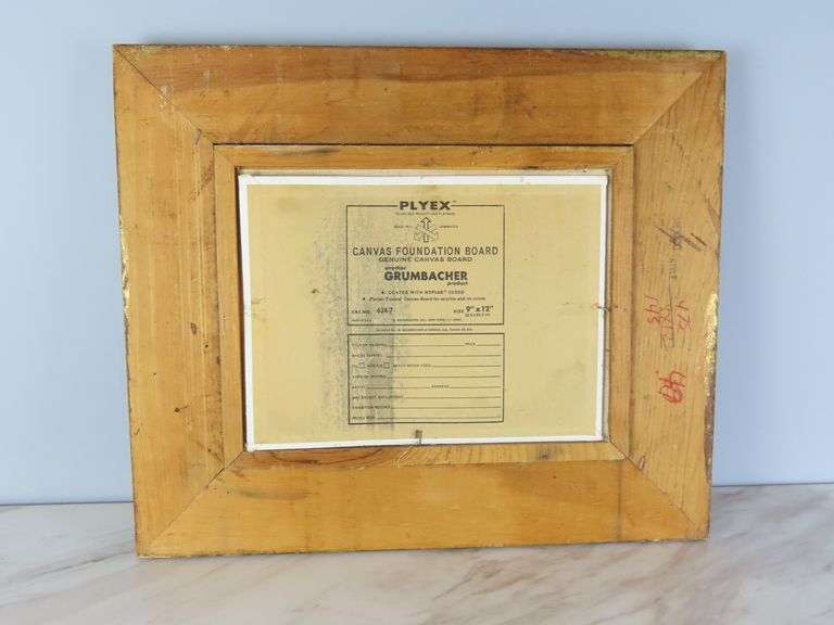 Framed Original Acrylic on Board Wall Hanging