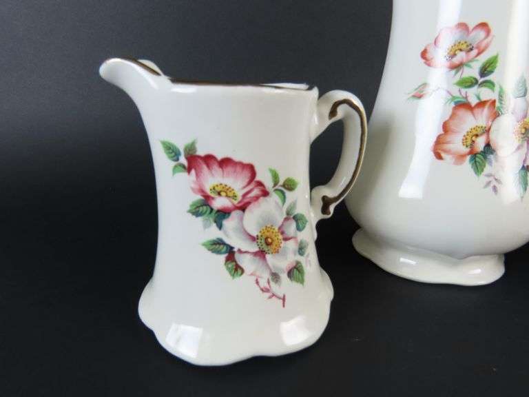 The House of Webster Ceramics Coffee Pot with Lidded Cream & Sugar