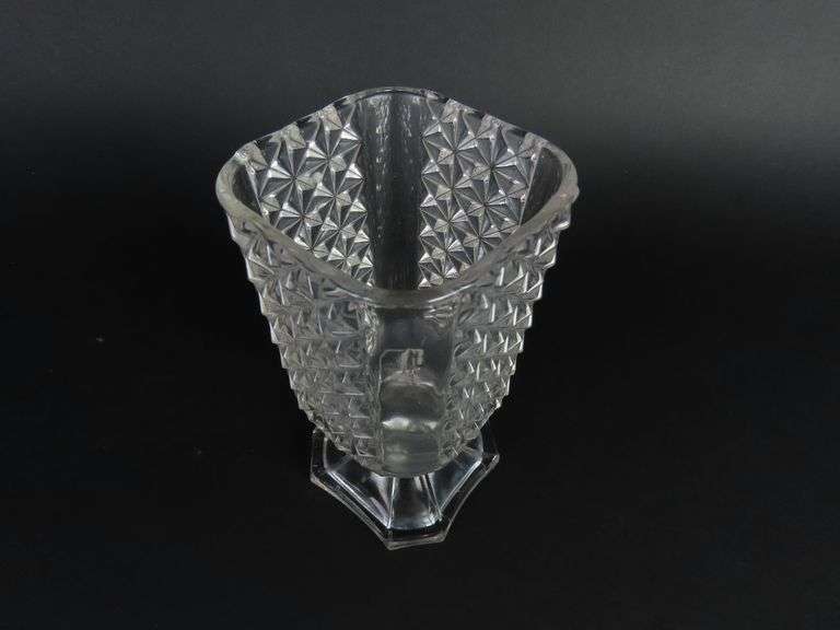Vintage Glass Spoon Jar / Vase