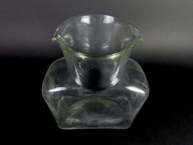 Glass Blenko Double Spout Water Carafe / Vase - See Description