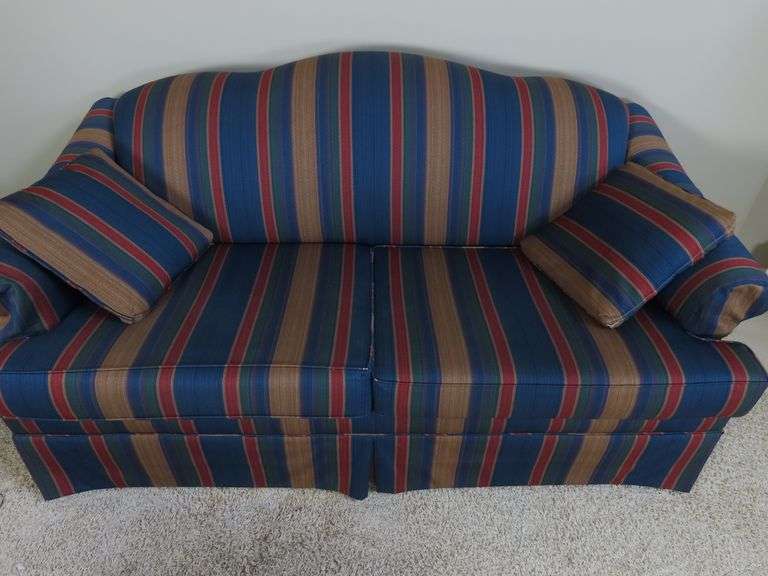 Striped Vintage 2 Cushion Sleeper Sofa