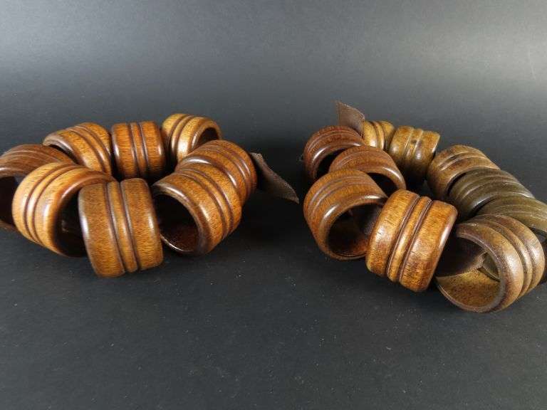 Big Lot of Wooden Napkin Rings