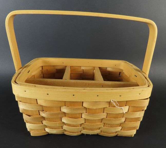 Woven Basket Utensil Caddy