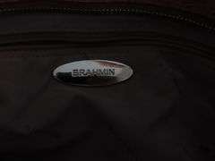Light Brown Leather Brahmin Handbag with Dust Jacket