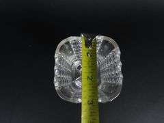 Vintage Glass Spoon Jar / Vase