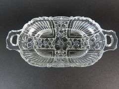 Vintage "Killarney Clear" 7" Double Handled Bon Bon Dish by Indiana Glass