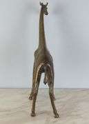 Tall Brass Giraffe Figure