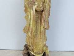 Vintage Carved Stone Statue of Shou Lau - See Description