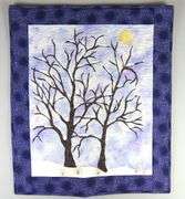 Beautiful Handmade "Snowy Tree" Hanging Art Quilt