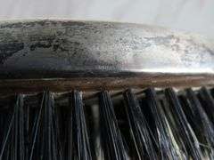 Vintage Monogrammed Sterling Silver Brushes in Case