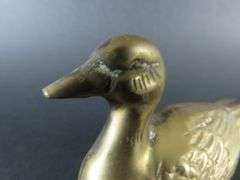 Small Brass Duck Figure