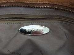 Light Brown Leather Brahmin Handbag with Dust Jacket