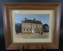 Framed Photo of Old Rectory at Epworth - Lincolnshire, England Birthplace of Charles & John Wesley