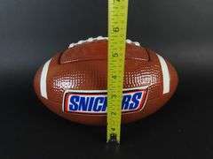 Ceramic Snickers Football Lidded Candy / Cookie Jar