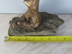 Beautiful Bronze Figure of a Woman on Stone Base