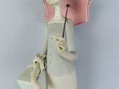 Tall Lladro "Dressmaker with Umbrella" Figure - Made in Spain