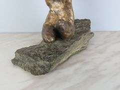 Beautiful Bronze Figure of a Woman on Stone Base