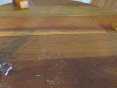 Handcrafted Exotic Wood 2 Tier Side Table / Plant Stand