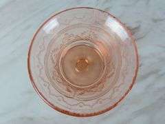 Lot of 6 "Patrician Pink" Depression Glass Pedestal Sherbet Glasses
