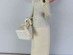 Tall Lladro "Dressmaker with Umbrella" Figure - Made in Spain