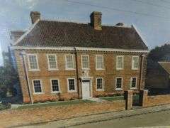 Framed Photo of Old Rectory at Epworth - Lincolnshire, England Birthplace of Charles & John Wesley