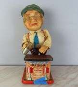 Vintage Rosko Toys "Charley Weaver Bartender Tin Mechanical Figure