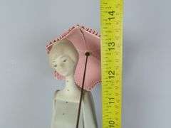 Tall Lladro "Dressmaker with Umbrella" Figure - Made in Spain
