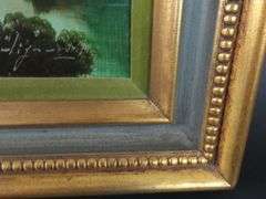 Vintage Framed Original Oil Painting by Toni Bordignon