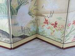 Folding 4 Panel Hand Painted Tabletop Screen