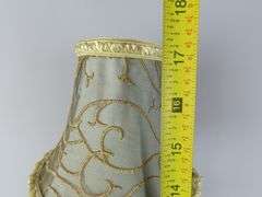 Vintage Candlestick Lamp with Tasseled Shade