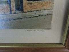 Framed Photo of Old Rectory at Epworth - Lincolnshire, England Birthplace of Charles & John Wesley