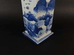 Ceramic Blue & White Porcelain Birdhouse