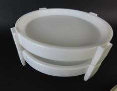 Vintage Tupperware Cake Carrier with Handle & 2 Tier Pie Holder