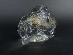 Glass White House Paperweight