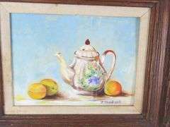 Framed Original Acrylic on Board Wall Hanging