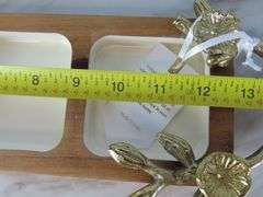 Handcrafted 3 Compartment Condiment Tray - Made in India