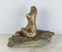 Beautiful Bronze Figure of a Woman on Stone Base