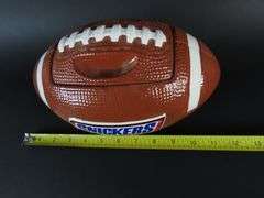 Ceramic Snickers Football Lidded Candy / Cookie Jar