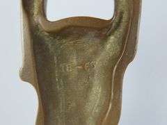 Vintage Virginia Metalworks Brass Door Stop