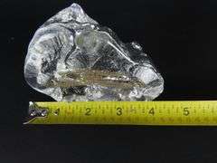 Glass White House Paperweight