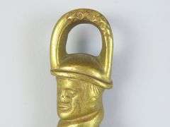 Vintage Virginia Metalworks Brass Door Stop