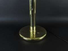 Vintage Hollywood Regency 5 Head Gold Tone Lotus Table Lamp