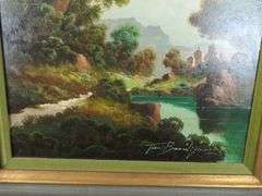 Vintage Framed Original Oil Painting by Toni Bordignon