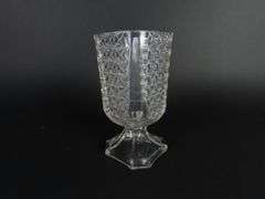 Vintage Glass Spoon Jar / Vase
