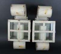 Lot of 2 Metal Decorative Wall Sconces with Flameless Candles