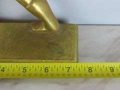 Vintage Virginia Metalworks Brass Door Stop