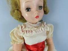 Vintage 20" Doll with Hoop Dress - See Description