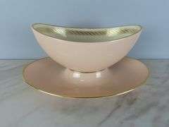 Lenox "Caribbee" Gravy Boat with Attached Underplate- Made in USA