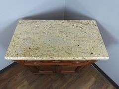 Small Vintage Marble Top Server - See Description