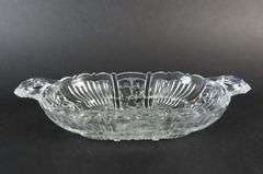 Vintage "Killarney Clear" 7" Double Handled Bon Bon Dish by Indiana Glass